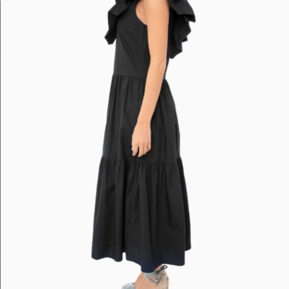 Pomander Place Black Ruffle Jo Dress size XXL maxi romantic classic - Picture 4 of 16